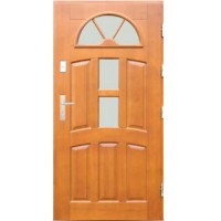 Venkovní vchodové dřevěné dveře Masivní D-22