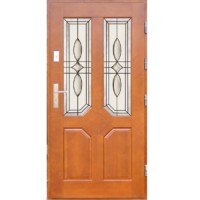 Vonkajšie vchodové drevené dvere Doskové DP-2-1