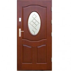 Vonkajšie vchodové drevené dvere Masívne D-34