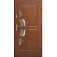 Venkovní vchodové dřevěné dveře Masivní D-56