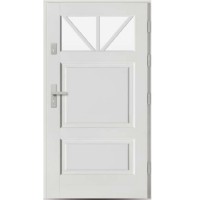 Venkovní vchodové dřevěné dveře Masivní D-68
