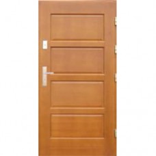 Vonkajšie vchodové drevené dvere Masívne D-7