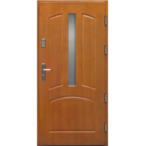 Venkovní vchodové dřevěné dveře Deskové DP-62-1 Ruben