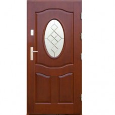 Vonkajšie vchodové drevené dvere Doskové DP-7