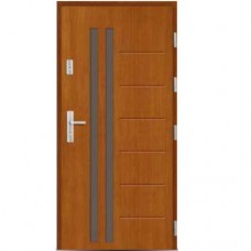 Vonkajšie vchodové drevené dvere Doskové DP-76
