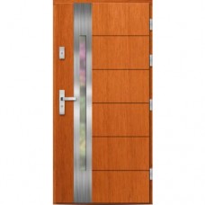 Vonkajšie vchodové drevené dvere Doskové DPI-19 Oemer