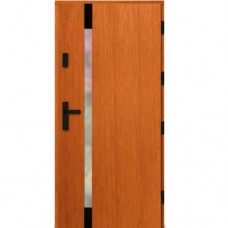 Vonkajšie vchodové drevené dvere Doskové DPI-25 Med