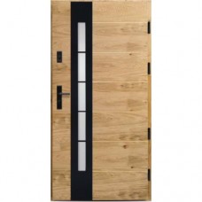 Vonkajšie vchodové drevené dvere Doskové DPI-28 Kan