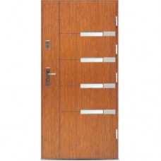 Vonkajšie vchodové drevené dvere Doskové DPI-4