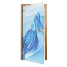 Celosklenené otočné dvere matné Iceberg
