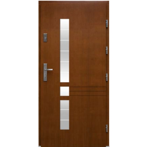 Venkovní vchodové dřevěné dveře Deskové DP-43