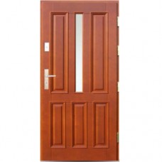 Venkovní vchodové dřevěné dveře Masivní D-17