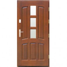 Venkovní vchodové dřevěné dveře Masivní D-26