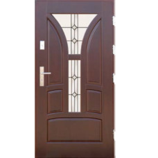 Venkovní vchodové dřevěné dveře Masivní D-33