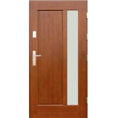 Venkovní vchodové dřevěné dveře Masivní D-40