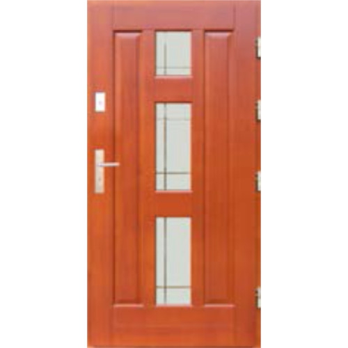 Venkovní vchodové dřevěné dveře Masivní D-42