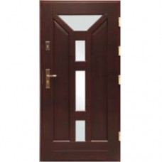 Venkovní vchodové dřevěné dveře Masivní D-46