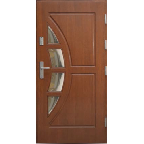 Venkovní vchodové dřevěné dveře Masivní D-56
