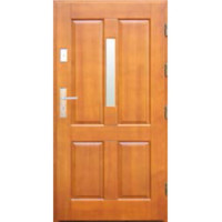 Venkovní vchodové dřevěné dveře Masivní D-6