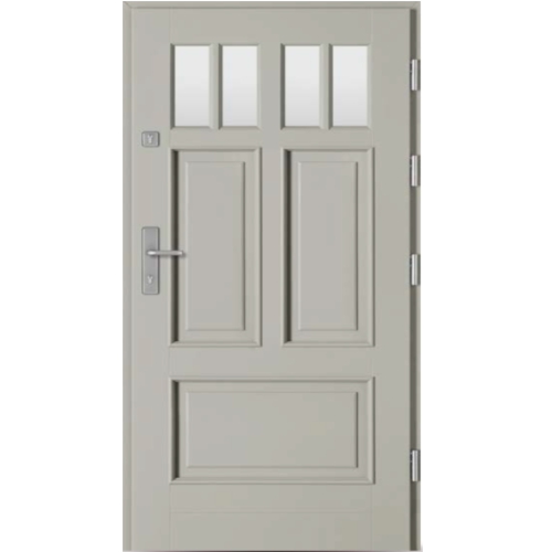 Venkovní vchodové dřevěné dveře Masivní D-67