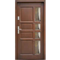 Venkovní vchodové dřevěné dveře Masivní D-70