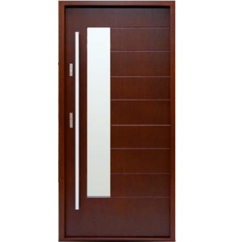 Venkovní vchodové dřevěné dveře Deskové DP-19