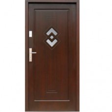 Vonkajšie vchodové drevené dvere Doskové DP-27 Hrejtie
