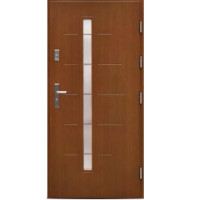 Venkovní vchodové dřevěné dveře Deskové DP-44 Arie