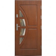 Venkovní vchodové dřevěné dveře Deskové DP-53W