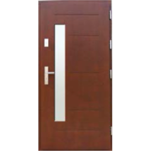 Venkovní vchodové dřevěné dveře Deskové DP-54