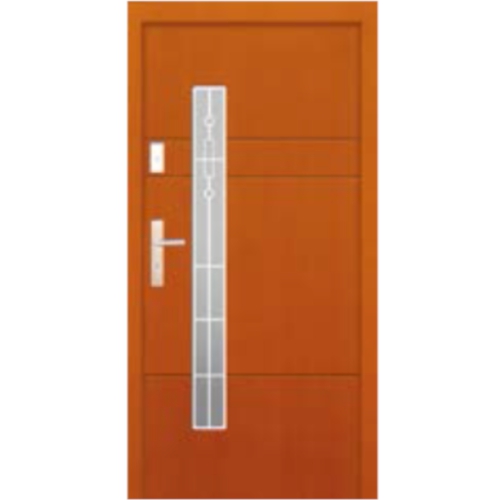 Venkovní vchodové dřevěné dveře Deskové DP-55