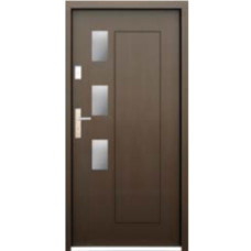 Venkovní vchodové dřevěné dveře Deskové DP-64-1