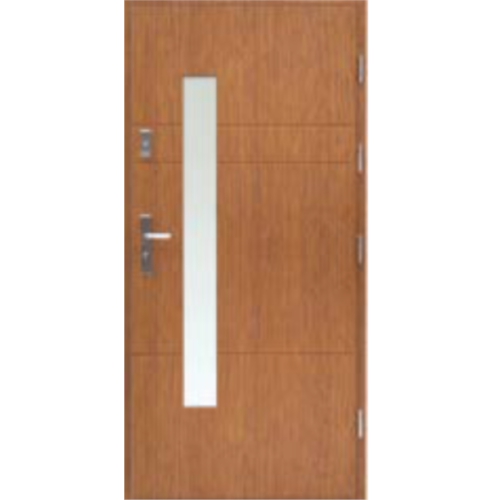 Venkovní vchodové dřevěné dveře Deskové DP-74