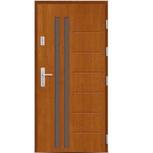Venkovní vchodové dřevěné dveře Deskové DP-76