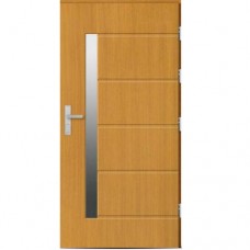 Venkovní vchodové dřevěné dveře Deskové DP-80