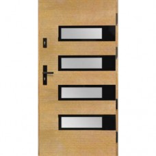 Venkovní vchodové dřevěné dveře Deskové DP-92 Zuza