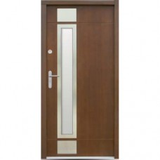 Vonkajšie vchodové drevené dvere Doskové DPI-17