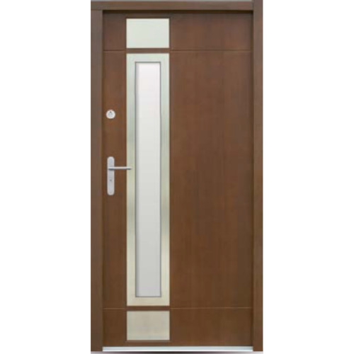 Venkovní vchodové dřevěné dveře Deskové DPI-17