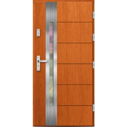 Venkovní vchodové dřevěné dveře Deskové DPI-19 Oemer