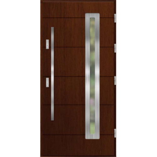 Venkovní vchodové dřevěné dveře Deskové DPI-20 Demir