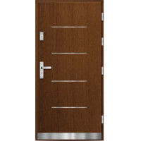Venkovní vchodové dřevěné dveře Deskové DPI-21