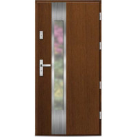 Venkovní vchodové dřevěné dveře Deskové DPI-24