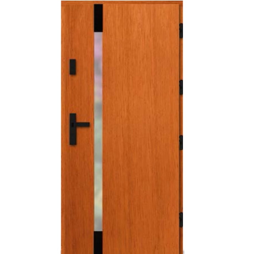 Venkovní vchodové dřevěné dveře Deskové DPI-25