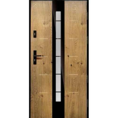 Venkovní vchodové dřevěné dveře Deskové DPI-27