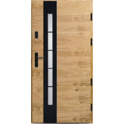 Venkovní vchodové dřevěné dveře Deskové DPI-28