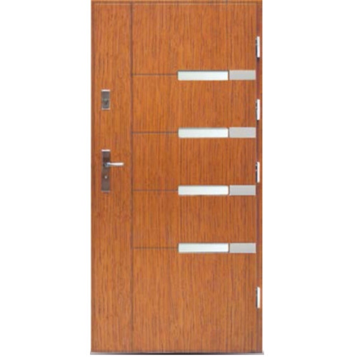 Venkovní vchodové dřevěné dveře Deskové DPI-4