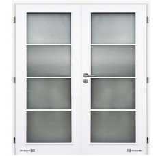 Dvoukřídlé interiérové dveře Doornite - Dakota sklo