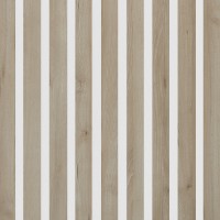 Akustický panel Design line CPL Buk přírodní na bílý HDF 2600 x 400 x 21 mm
