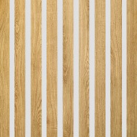 Akustický panel Design line CPL Dub corbridge na bílý HDF 2600 x 400 x 21 mm
