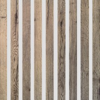 Akustický panel Design line CPL Dub halifax tabákový na bílý HDF 2600 x 400 x 21 mm